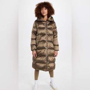 Varley Payton Puffer Coat Brushed Olive Metallic Size L